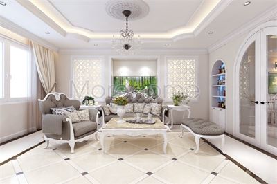  Mẫu trần thạch cao tại Showroom Áo Cưới Calla Lily