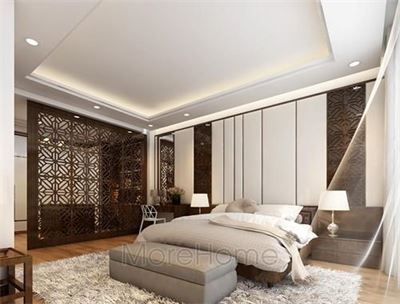  Mẫu trần thạch cao phòng ngủ nhà phố ở Mỹ Đình